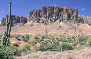 Superstition Mountains in Arizona